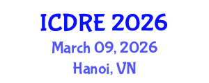 International Conference on Desalination and Renewable Energy (ICDRE) March 09, 2026 - Hanoi, Vietnam International Conference on Desalination and Renewable Energy (ICDRE) March 09, 2026 - Hanoi, Vietnam