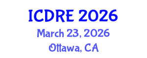 International Conference on Desalination and Renewable Energy (ICDRE) March 23, 2026 - Ottawa, Canada International Conference on Desalination and Renewable Energy (ICDRE) March 23, 2026 - Ottawa, Canada