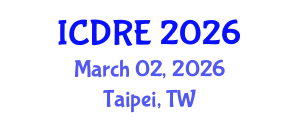International Conference on Desalination and Renewable Energy (ICDRE) March 02, 2026 - Taipei, Taiwan International Conference on Desalination and Renewable Energy (ICDRE) March 02, 2026 - Taipei, Taiwan