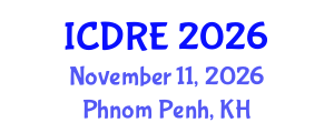International Conference on Desalination and Renewable Energy (ICDRE) November 11, 2026 - Phnom Penh, Cambodia