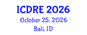 International Conference on Desalination and Renewable Energy (ICDRE) October 25, 2026 - Bali, Indonesia International Conference on Desalination and Renewable Energy (ICDRE) October 25, 2026 - Bali, Indonesia