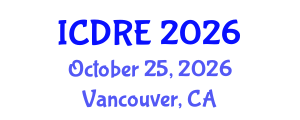 International Conference on Desalination and Renewable Energy (ICDRE) October 25, 2026 - Vancouver, Canada International Conference on Desalination and Renewable Energy (ICDRE) October 25, 2026 - Vancouver, Canada
