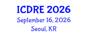 International Conference on Desalination and Renewable Energy (ICDRE) September 16, 2026 - Seoul, Republic of Korea International Conference on Desalination and Renewable Energy (ICDRE) September 16, 2026 - Seoul, Republic of Korea
