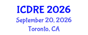 International Conference on Desalination and Renewable Energy (ICDRE) September 20, 2026 - Toronto, Canada International Conference on Desalination and Renewable Energy (ICDRE) September 20, 2026 - Toronto, Canada