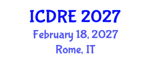 International Conference on Desalination and Renewable Energy (ICDRE) February 18, 2027 - Rome, Italy International Conference on Desalination and Renewable Energy (ICDRE) February 18, 2027 - Rome, Italy