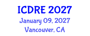 International Conference on Desalination and Renewable Energy (ICDRE) January 09, 2027 - Vancouver, Canada International Conference on Desalination and Renewable Energy (ICDRE) January 09, 2027 - Vancouver, Canada