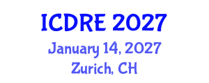International Conference on Desalination and Renewable Energy (ICDRE) January 14, 2027 - Zurich, Switzerland International Conference on Desalination and Renewable Energy (ICDRE) January 14, 2027 - Zurich, Switzerland
