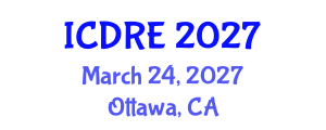 International Conference on Desalination and Renewable Energy (ICDRE) March 24, 2027 - Ottawa, Canada International Conference on Desalination and Renewable Energy (ICDRE) March 24, 2027 - Ottawa, Canada
