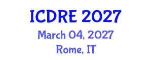International Conference on Desalination and Renewable Energy (ICDRE) March 04, 2027 - Rome, Italy International Conference on Desalination and Renewable Energy (ICDRE) March 04, 2027 - Rome, Italy