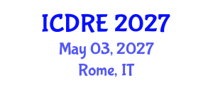International Conference on Desalination and Renewable Energy (ICDRE) May 03, 2027 - Rome, Italy International Conference on Desalination and Renewable Energy (ICDRE) May 03, 2027 - Rome, Italy