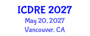 International Conference on Desalination and Renewable Energy (ICDRE) May 20, 2027 - Vancouver, Canada International Conference on Desalination and Renewable Energy (ICDRE) May 20, 2027 - Vancouver, Canada