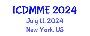 International Conference on Design, Mechanical and Material Engineering (ICDMME) July 11, 2024 - New York, United States