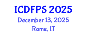 International Conference on Design of Fire Protection Systems (ICDFPS) December 13, 2025 - Rome, Italy