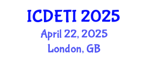 International Conference on Designing Effective Teaching Instructions (ICDETI) April 22, 2025 - London, United Kingdom