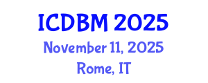 International Conference on Destination Branding and Marketing (ICDBM) November 11, 2025 - Rome, Italy