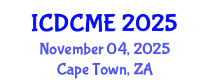 International Conference on Developing Countries and Mining Engineering (ICDCME) November 04, 2025 - Cape Town, South Africa
