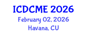 International Conference on Developing Countries and Mining Engineering (ICDCME) February 02, 2026 - Havana, Cuba International Conference on Developing Countries and Mining Engineering (ICDCME) February 02, 2026 - Havana, Cuba