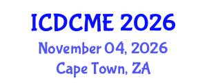 International Conference on Developing Countries and Mining Engineering (ICDCME) November 04, 2026 - Cape Town, South Africa