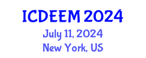 International Conference on Development Economics and Emerging Markets (ICDEEM) July 11, 2024 - New York, United States