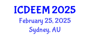 International Conference on Development Economics and Emerging Markets (ICDEEM) February 25, 2025 - Sydney, Australia