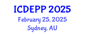 International Conference on Development Economics and Public Policy (ICDEPP) February 25, 2025 - Sydney, Australia