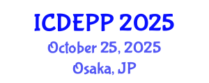 International Conference on Development Economics and Public Policy (ICDEPP) October 25, 2025 - Osaka, Japan