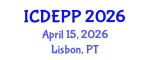 International Conference on Development Economics and Public Policy (ICDEPP) April 15, 2026 - Lisbon, Portugal