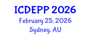 International Conference on Development Economics and Public Policy (ICDEPP) February 25, 2026 - Sydney, Australia