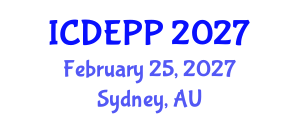 International Conference on Development Economics and Public Policy (ICDEPP) February 25, 2027 - Sydney, Australia International Conference on Development Economics and Public Policy (ICDEPP) February 25, 2027 - Sydney, Australia