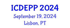 International Conference on Development Economics, Policies and Practices (ICDEPP) September 19, 2024 - Lisbon, Portugal