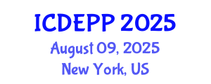 International Conference on Development Economics, Policies and Practices (ICDEPP) August 09, 2025 - New York, United States