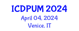 International Conference on Development Planning and Urban Management (ICDPUM) April 04, 2024 - Venice, Italy
