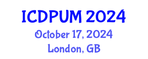International Conference on Development Planning and Urban Management (ICDPUM) October 17, 2024 - London, United Kingdom