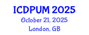 International Conference on Development Planning and Urban Management (ICDPUM) October 21, 2025 - London, United Kingdom