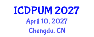 International Conference on Development Planning and Urban Management (ICDPUM) April 10, 2027 - Chengdu, China International Conference on Development Planning and Urban Management (ICDPUM) April 10, 2027 - Chengdu, China