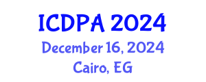 International Conference on Developmental Psychology and Adolescence (ICDPA) December 16, 2024 - Cairo, Egypt