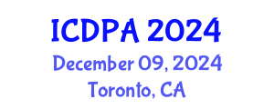 International Conference on Developmental Psychology and Adolescence (ICDPA) December 09, 2024 - Toronto, Canada