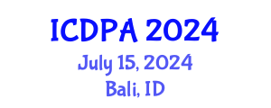 International Conference on Developmental Psychology and Adolescence (ICDPA) July 15, 2024 - Bali, Indonesia