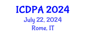 International Conference on Developmental Psychology and Adolescence (ICDPA) July 22, 2024 - Rome, Italy