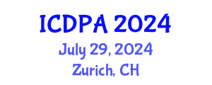 International Conference on Developmental Psychology and Adolescence (ICDPA) July 29, 2024 - Zurich, Switzerland