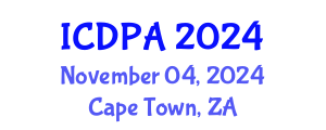 International Conference on Developmental Psychology and Adolescence (ICDPA) November 04, 2024 - Cape Town, South Africa
