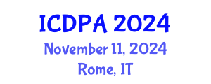 International Conference on Developmental Psychology and Adolescence (ICDPA) November 11, 2024 - Rome, Italy