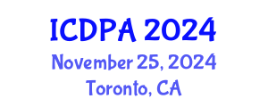 International Conference on Developmental Psychology and Adolescence (ICDPA) November 25, 2024 - Toronto, Canada