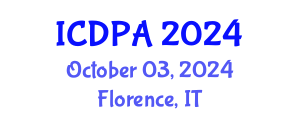 International Conference on Developmental Psychology and Adolescence (ICDPA) October 03, 2024 - Florence, Italy