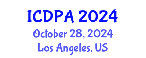 International Conference on Developmental Psychology and Adolescence (ICDPA) October 28, 2024 - Los Angeles, United States
