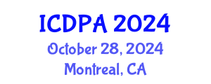 International Conference on Developmental Psychology and Adolescence (ICDPA) October 28, 2024 - Montreal, Canada