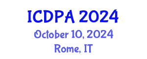 International Conference on Developmental Psychology and Adolescence (ICDPA) October 10, 2024 - Rome, Italy