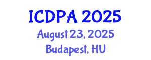 International Conference on Developmental Psychology and Adolescence (ICDPA) August 23, 2025 - Budapest, Hungary