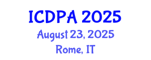 International Conference on Developmental Psychology and Adolescence (ICDPA) August 23, 2025 - Rome, Italy