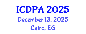 International Conference on Developmental Psychology and Adolescence (ICDPA) December 13, 2025 - Cairo, Egypt